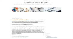 Desktop Screenshot of expediacreditreport.blogspot.com