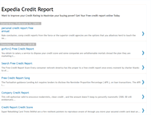 Tablet Screenshot of expediacreditreport.blogspot.com
