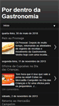 Mobile Screenshot of pordentrodagastronomia.blogspot.com