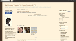Desktop Screenshot of lehikanes-torah.blogspot.com
