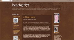 Desktop Screenshot of beachgirl77.blogspot.com