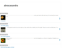 Tablet Screenshot of abracassandra.blogspot.com