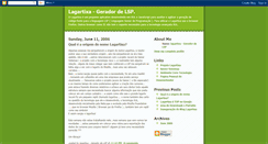 Desktop Screenshot of lagartixagpl.blogspot.com