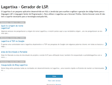 Tablet Screenshot of lagartixagpl.blogspot.com