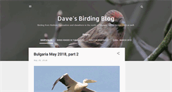 Desktop Screenshot of davesbirdingblog.blogspot.com