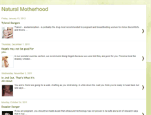 Tablet Screenshot of natural-motherhood.blogspot.com