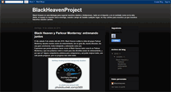 Desktop Screenshot of blackheavenproject.blogspot.com