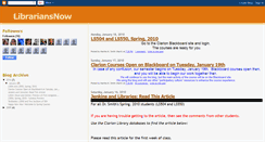 Desktop Screenshot of librariansnow.blogspot.com