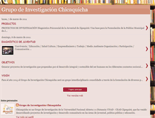 Tablet Screenshot of investigacionchicaquicha.blogspot.com