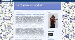 Desktop Screenshot of ennombredelamadre.blogspot.com