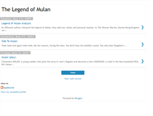 Tablet Screenshot of legendofmulan.blogspot.com