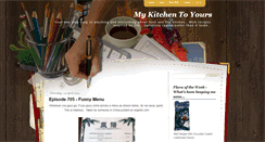 Desktop Screenshot of mykitchen-2-yours.blogspot.com