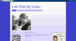 Desktop Screenshot of lifewithmylittles.blogspot.com