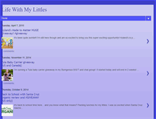 Tablet Screenshot of lifewithmylittles.blogspot.com