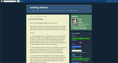 Desktop Screenshot of knittingchemist.blogspot.com