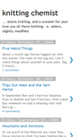 Mobile Screenshot of knittingchemist.blogspot.com