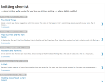 Tablet Screenshot of knittingchemist.blogspot.com