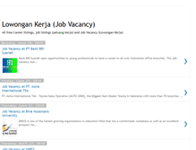 Tablet Screenshot of lowongankerjajobvacancy.blogspot.com