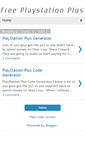 Mobile Screenshot of freeplaystationpluscodes.blogspot.com