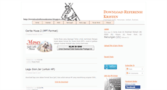 Desktop Screenshot of downloadreferensikristen.blogspot.com