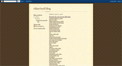 Desktop Screenshot of chise7x1d.blogspot.com