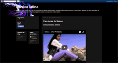 Desktop Screenshot of latinmusiic.blogspot.com