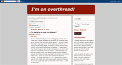 Desktop Screenshot of overthread.blogspot.com