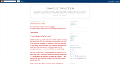Desktop Screenshot of googletwatted.blogspot.com