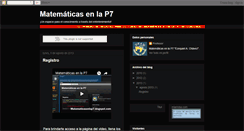 Desktop Screenshot of matematicasenlap7.blogspot.com