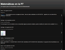 Tablet Screenshot of matematicasenlap7.blogspot.com
