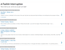 Tablet Screenshot of foolishinterruption.blogspot.com