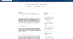 Desktop Screenshot of censorshipandthehuffingtonpost.blogspot.com