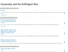 Tablet Screenshot of censorshipandthehuffingtonpost.blogspot.com