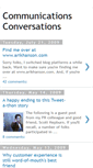 Mobile Screenshot of communicationsconversations.blogspot.com