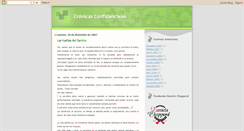 Desktop Screenshot of cronicasconfidenciales.blogspot.com