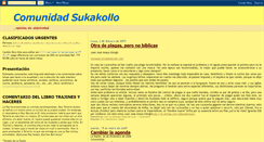 Desktop Screenshot of comunidadsukakollo.blogspot.com