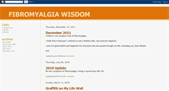 Desktop Screenshot of fibromyalgiawisdom.blogspot.com