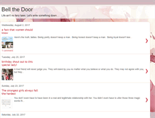 Tablet Screenshot of bellthedoor.blogspot.com
