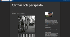 Desktop Screenshot of glimtarochperspektiv.blogspot.com