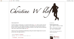 Desktop Screenshot of christinewblog.blogspot.com