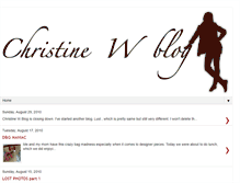 Tablet Screenshot of christinewblog.blogspot.com