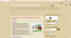 Desktop Screenshot of maravillademiperu.blogspot.com