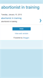 Mobile Screenshot of abortionist-in-training.blogspot.com