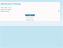 Tablet Screenshot of abortionist-in-training.blogspot.com