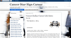 Desktop Screenshot of cancer-star-sign-career.blogspot.com