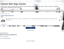 Tablet Screenshot of cancer-star-sign-career.blogspot.com