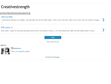 Tablet Screenshot of creativestrength-katherine.blogspot.com