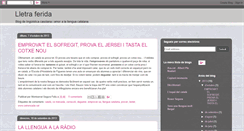 Desktop Screenshot of lletra-ferida.blogspot.com