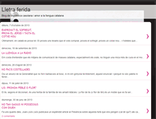 Tablet Screenshot of lletra-ferida.blogspot.com