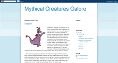 Desktop Screenshot of mythicalcreaturesgalore.blogspot.com